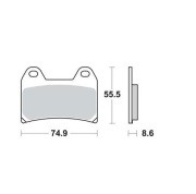 Колодки дисковые MCB683SV MCB683SV TRW LUCAS