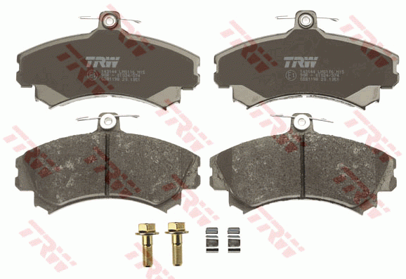 GDB1198 590 02=FDB1093=571940B !колодки дисковые п.\Mitsubishi Carisma 1.8/1.9GD GDB1198 TRW