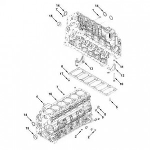 Блок цилиндров КамАЗ Cummins 6Isbe HAFFEN 4955412 HAFFEN