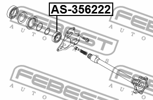 Подшипник привода AUDI A6 (C7) AS-356222 AS-356222 FEBEST