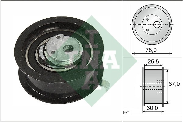 Ролик натяжной ГРМ AUDI A4 (B5), VW PASSAT (3B2) 1.9TDI 531025130 531 0251 30 INA