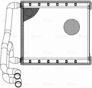 Радиатор отоп. для а/м Hyundai Elantra (15-) (LRh 0823) LRH 0823 LUZAR
