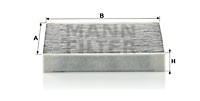 JAGUAR XF (2007>)/ XJ (2004>) УГОЛЬНЫЙ CUK2030 MANN FILTER