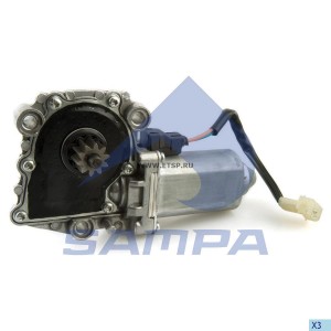 Электродвигатель стеклоподъемника левый Scania 043196 SAMPA
