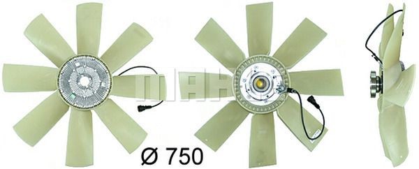 Гидромуфта с крыльчаткой FH12 CFF441000P MAHLE KNECHT