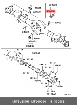 Кольцо пробки слива масла OE MITSUBISHI MF660066 MITSUBISHI