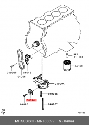 ЗВЁЗДОЧКА МАСЛЯНОГО НАСОСА MN183899 MITSUBISHI