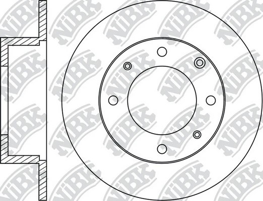 Диск тормозной MITSUBISHI LANCER 1.3/1.6/2.0 01/GALANT 1.8/2.0 9204 задний RN115 RN1158 NIBK