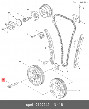 болт с двухгранной головкой 9129242 9129242 GENERAL MOTORS
