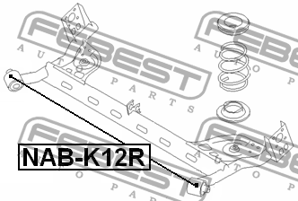 Сайлентблок NAB-K12R NAB-K12R FEBEST