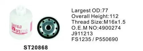 Фильтр топливный ST20868 STAL ST20868 STAL