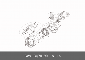 Масленка FAW J5,J6,4250,1066,J6L (24-) OE CQ70190 FAW