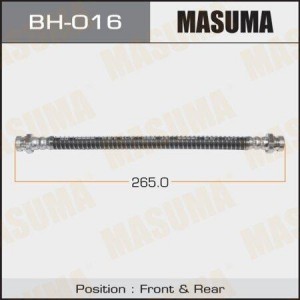 шланг тормозной передний и задний! L=265\ Mitsubishi Colt/Galant/Lancer 1.3-1.8D BH-016 MASUMA