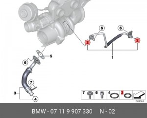 BMW X5 E70 (2007-2013) 10*2,5*15 07 11 9 907 330 BMW