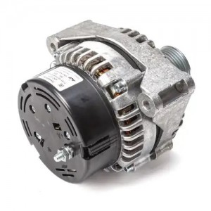 Генератор МАЗ,ЛАЗ,УРАЛ дв.ЯМЗ ЕВРО-3 поликлиновой шкив,монокронштейн 28В 80А РАД 42423771 RADIOVOLNA