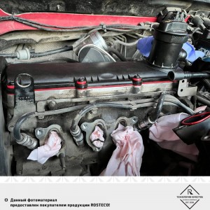 Прокладка клапанной крышки + кольца уплотнительные болтов крепления MVQ 21422 ROSTECO