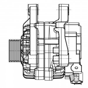 Генератор для а/м Peugeot 307 (00-) 1.6i/207 (06-) 1.4i/Citroen C3 (02-) 1.4i 70 LG2007 START VOLT