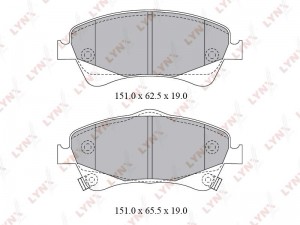 Колодки тормозные передние подходит для TOYOTA Avensis (T27) 1.8-2.0 09 BD-7598 BD-7598 LYNXAUTO