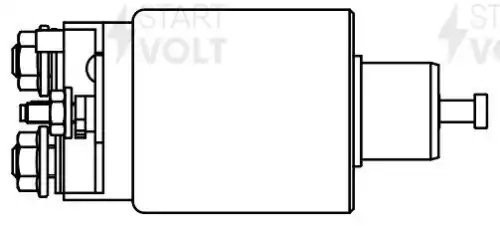 Реле втягивающее стартера для а/м Nissan Note E12 (12-) 1.2DIG-S (VSR 1407) VSR 1407 START VOLT