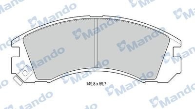 Колодки тормозные MITSUBISHI Outlander (03-),Pajero (00-),Pajero Sport (98-) пер MBF015708 MANDO