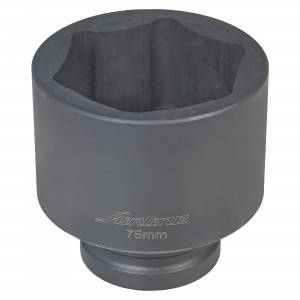 Головка торцевая ударная 1" DR 75 мм "AIRLINE" (шестигранная, L=100 мм) ATIS132 AIRLINE