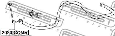 Тяга стабилизатора задняя JEEP GRAND CHEROKEE 04-10 2023-COMR 2023-COMR FEBEST