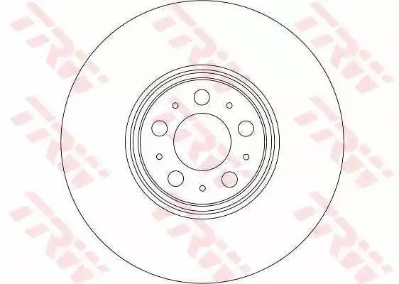 Диск тормозной передний VOLVO XC90 DF4340S DF4340S TRW