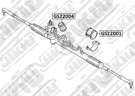 Втулка рулевой рейки NISSAN ALMERA N16, ALMERA CLASSIC GS22004 GS22004 JIKIU