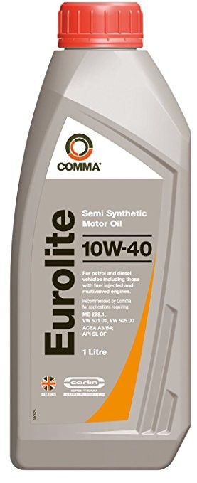 COMMA 10W40 EUROLITE (1L) масло мотор.! полусин ACEA A3/B4, API SN/CF, MB 229.1, EUL1L COMMA