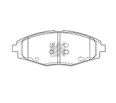 Колодки тормозные диск.передние MATIZ (M200, M250) 05 D11144H D11144H MK KASHIYAMA