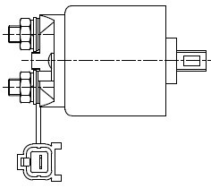Реле втягивающее стартера для а.м Nissan Primera 90- , 02- 1.6i VSR 1413 VSR1413 START VOLT