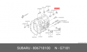 САЛЬНИК КПП 18Х28Х7 806718100 806718100 SUBARU