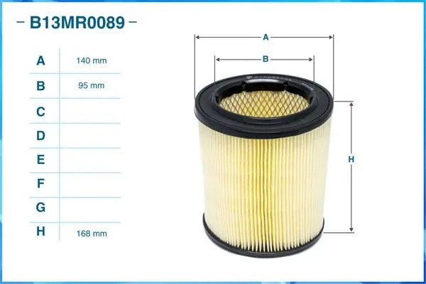Фильтр воздушный B13MR0089 B13MR0089 CWORKS