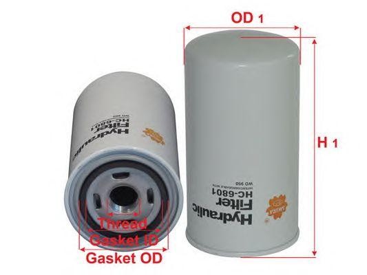 Фильтp гидpавлический HC6801 SAKURA