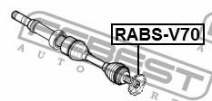 Кольцо ABS ПОДХОДИТ ДЛЯ VOLVO XC90 2003-2014 RABS-V70 RABS-V70 FEBEST