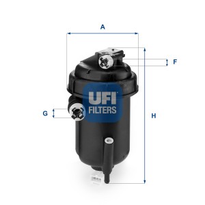 Фильтр топливный дизельный FIAT DUCATO 2.3JTD 05- 55.143.00 55.143.00 UFI