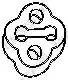 Кронштейн SUBARU Forester (-97) глушителя BOSAL 255-507 BOSAL
