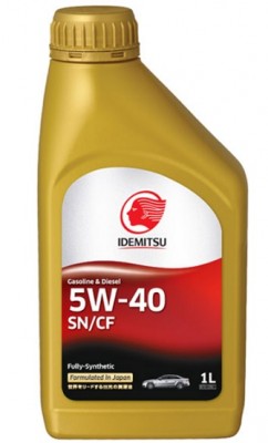 IDEMITSU 5W40 (1L) масло моторное! синт.\ API SN/CF 30015048724 IDEMITSU