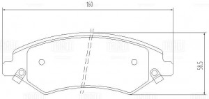 Колодки торм. Jetour Dashing (22-)/X70 Plus (18-) диск. перед. (PF 4432) PF 4432 TRIALLI