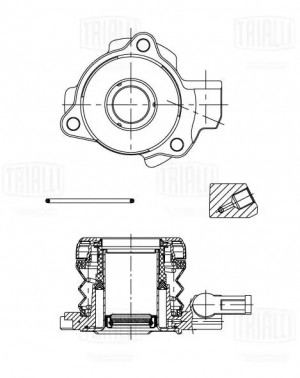 Муфта выкл. сцеп. Opel Vectra B (95-) (КПП F18, F18+) (гидравл.)  (CT 2105) CT2105 TRIALLI