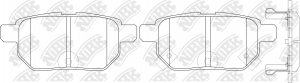 Колодки тормозные TOYOTA Corolla (02-),Yaris,Prius (00-) задние (4шт.) NIBK PN1519 NIBK