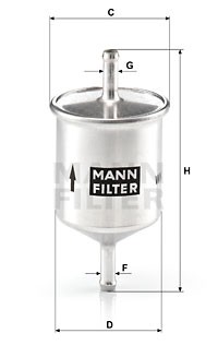 Фильтр топливный WK66 MANN FILTER