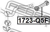 Тяга стабилизатора передняя AUDI A4 AVANT (8K5) 2008-2015 1723-Q5F 1723-Q5F FEBEST