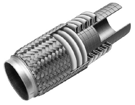 Гофра глушителя 54х158 в 3-ой оплетке BOSAL 265-627 BOSAL