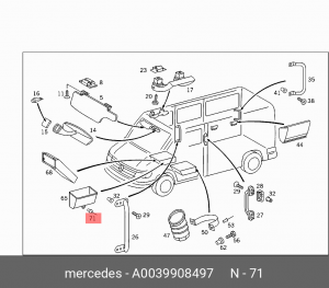 MERCEDES BENZ W203 (2000-2006) A0039908497 MERCEDES BENZ