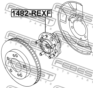 Ступица передняя SSANG YONG KYRON 2005-2012 1482-REXF 1482-REXF FEBEST