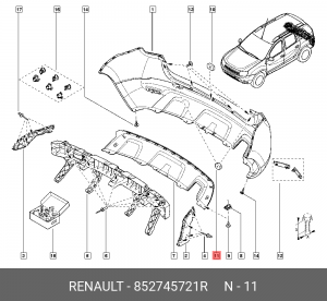 852745721R Деталь 852745721R RENAULT