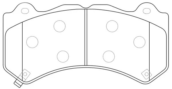Колодки тормозные передние JEEP GRAND CHEROKEE 10- BP20801 BP20801 SB NAGAMOCHI