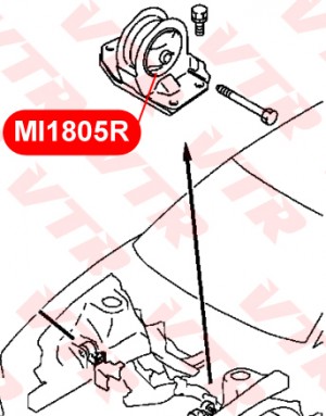MI1805R САЙЛЕНТБЛОК ПОДУШКИ ДВИГАТЕЛЯ MI1805R VTR