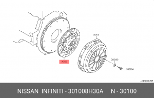 ДИСК СЦЕПЛЕНИЯ 30100-8H30A 30100-8H30A NISSAN